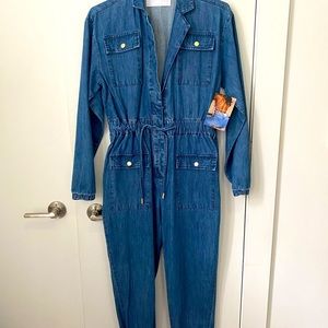 Brand New with Tags Naked Wardrobe  Denim Jumpsuit